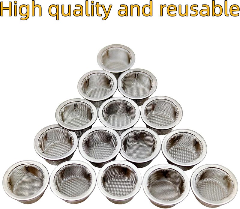 Ruilida 15pcs 1/2 Inch Pipe Screens Premium 304 Stainless Steel, 0.5" Pipe Screen Filters with Metal Storage Box - Image 5